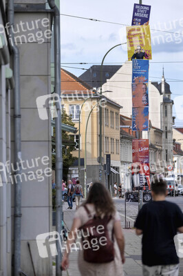 Wahlplakate zur Brandenburger Landtagswahl in Potsdam