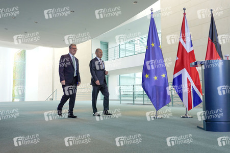 Pressestatement von Keir Starmer und Olaf Scholz in Berlin