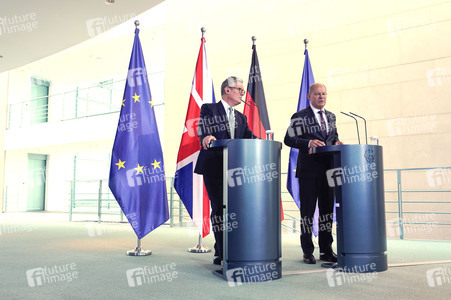 Pressestatement von Keir Starmer und Olaf Scholz in Berlin