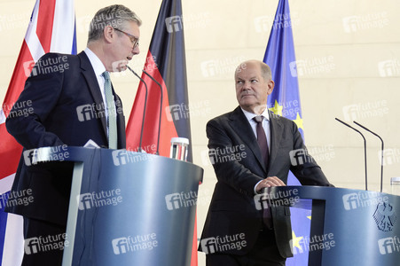 Pressestatement von Keir Starmer und Olaf Scholz in Berlin