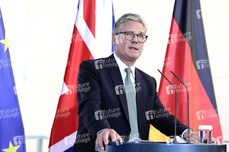 Pressestatement von Keir Starmer und Olaf Scholz in Berlin