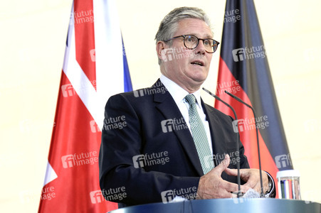 Pressestatement von Keir Starmer und Olaf Scholz in Berlin