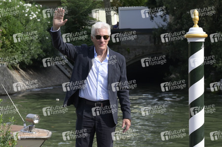 Ankunft von Richard Gere am Hotel Excelsior, Internationale Filmfestspiele von Venedig 2024