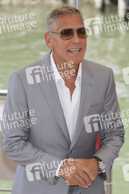 Ankunft von George Clooney und Brad Pitt am Palazzo del Casino, Internationale Filmfestspiele von Venedig 2024