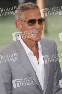 Ankunft von George Clooney und Brad Pitt am Palazzo del Casino, Internationale Filmfestspiele von Venedig 2024