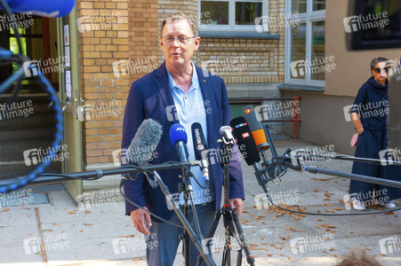 Bodo Ramelow bei der Stimmabgabe zur Landtagswahl in Erfurt