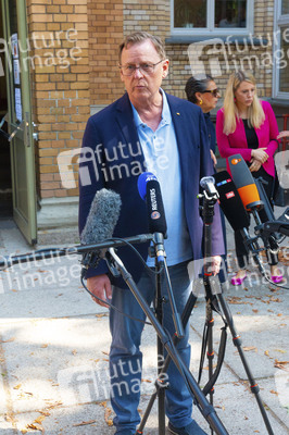 Bodo Ramelow bei der Stimmabgabe zur Landtagswahl in Erfurt