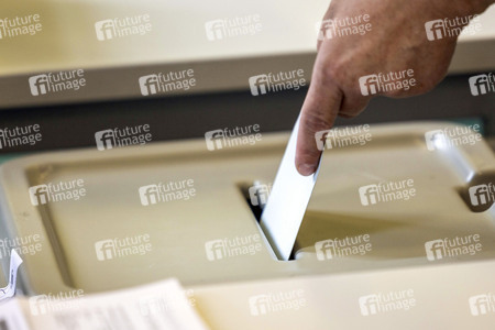 Bodo Ramelow bei der Stimmabgabe zur Landtagswahl in Erfurt