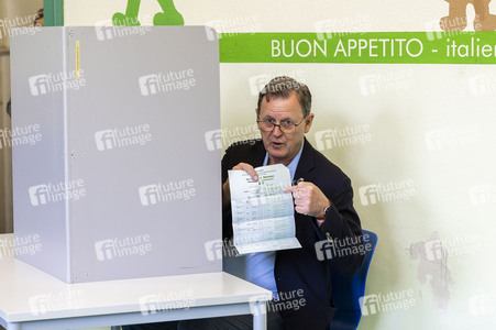 Bodo Ramelow bei der Stimmabgabe zur Landtagswahl in Erfurt