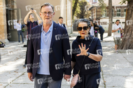 Bodo Ramelow bei der Stimmabgabe zur Landtagswahl in Erfurt