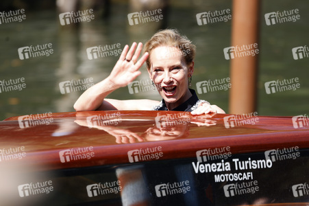 Ankunft von Amy Ryan am Palazzo del Casino, Internationale Filmfestspiele von Venedig 2024