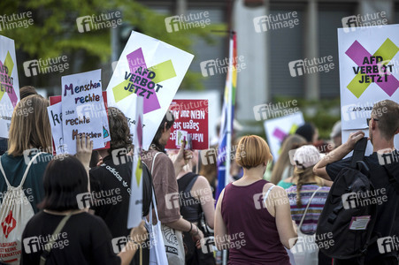 Demo gegen AfD in Erfurt