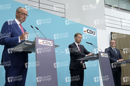 Pressekonferenz der CDU nach den Landtagswahlen in Thüringen und Sachsen in Berlin