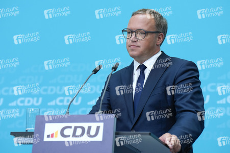 Pressekonferenz der CDU nach den Landtagswahlen in Thüringen und Sachsen in Berlin
