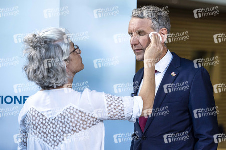 Wahlabend der Thüringer Landtagswahl 2024 in Erfurt