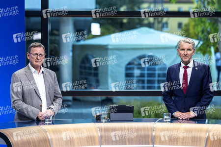 Wahlabend der Thüringer Landtagswahl 2024 in Erfurt