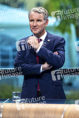 Wahlabend der Thüringer Landtagswahl 2024 in Erfurt