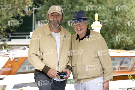 Abfahrt  von Claude Lelouch und Kaddour Merad vom Hotel Excelsior, Internationale Filmfestspiele von Venedig 2024