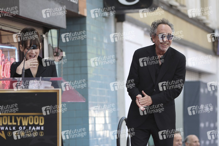 Tim Burton erhält einen Stern auf dem Hollywood Walk of Fame in Los Angeles