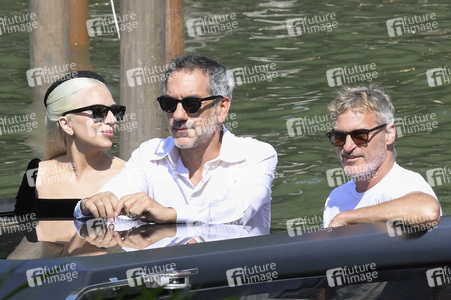 Ankunft von Todd Phillips, Lady Gaga und Joaquin Phoenix am Palazzo del Cinema, Internationale Filmfestspiele von Venedig 2024