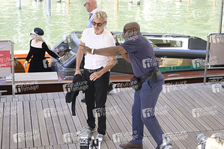 Ankunft von Todd Phillips, Lady Gaga und Joaquin Phoenix am Palazzo del Cinema, Internationale Filmfestspiele von Venedig 2024