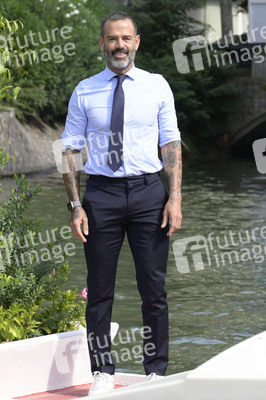 Ankunft von Katia Pedrotti und Ascanio Pacelli am Hotel Excelsior, Internationale Filmfestspiele von Venedig 2024