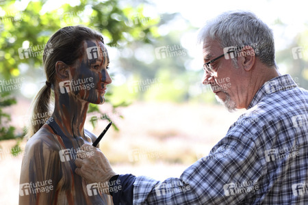 NATURE ART: Heidebäume / Heath Tress Bodypainting