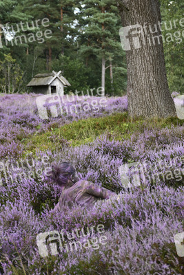 NATURE ART: Lila Heide / Purple Heather Bodypainting