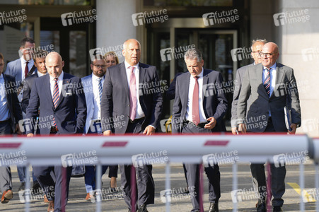 Pressestatement der CDU/CSU nach Beratungen zwischen Ampel, Union und Ländern zur Migrationspolitik in Berlin