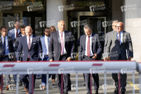 Pressestatement der CDU/CSU nach Beratungen zwischen Ampel, Union und Ländern zur Migrationspolitik in Berlin