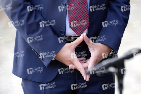 Pressestatement der CDU/CSU nach Beratungen zwischen Ampel, Union und Ländern zur Migrationspolitik in Berlin