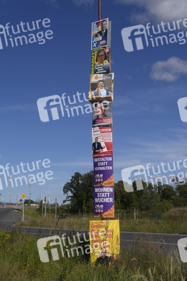 Wahlplakate in Bernau bei Berlin