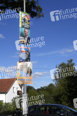 Wahlplakate in Bernau bei Berlin