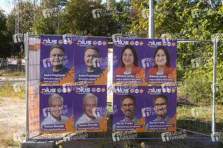 Wahlplakate in Bernau bei Berlin