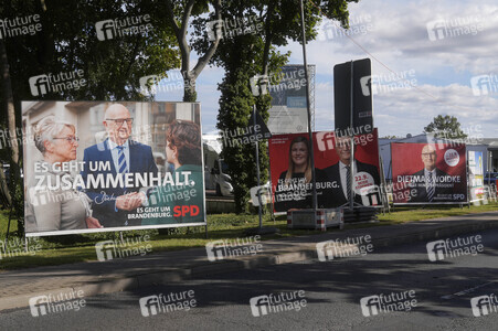 Wahlplakate in Bernau bei Berlin