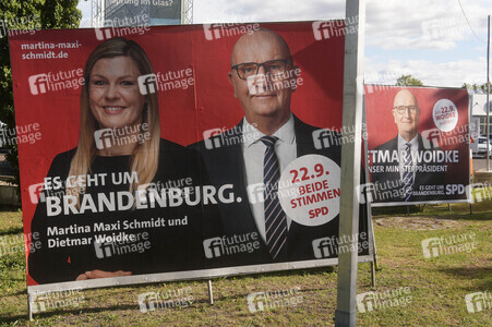 Wahlplakate in Bernau bei Berlin