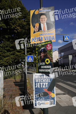 Wahlplakate in Bernau bei Berlin