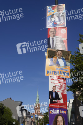 Wahlplakate in Bernau bei Berlin