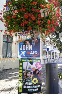 Wahlplakate in Bernau bei Berlin