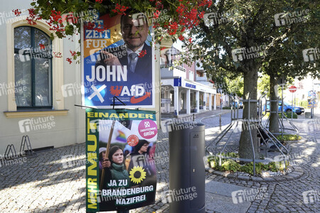 Wahlplakate in Bernau bei Berlin