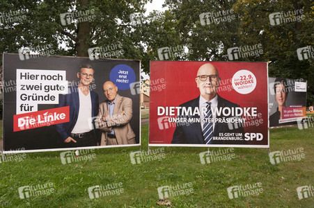 Wahlplakate in Brandenburg
