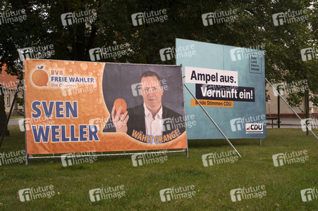 Wahlplakate in Brandenburg