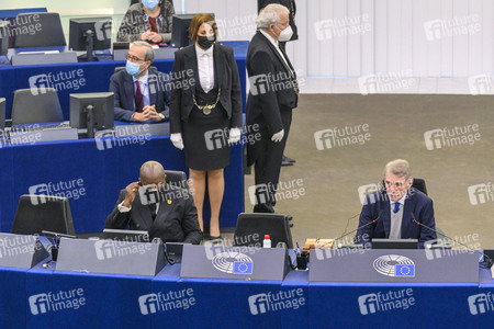 Nana Akufo-Addo spricht vor dem EU-Parlament in Straßburg