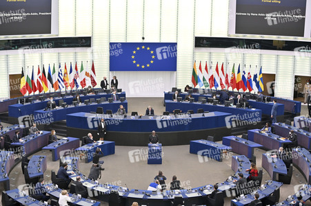 Nana Akufo-Addo spricht vor dem EU-Parlament in Straßburg