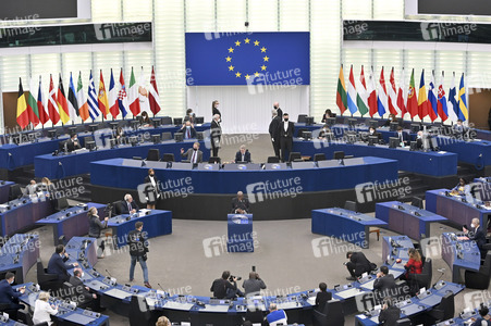 Nana Akufo-Addo spricht vor dem EU-Parlament in Straßburg