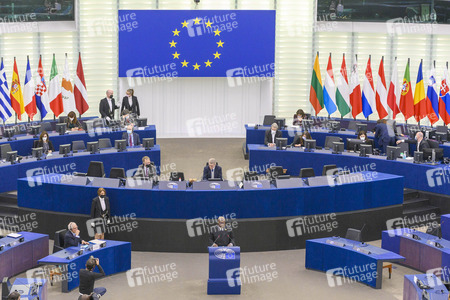 Nana Akufo-Addo spricht vor dem EU-Parlament in Straßburg