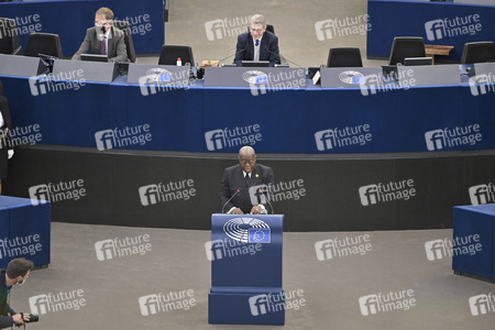 Nana Akufo-Addo spricht vor dem EU-Parlament in Straßburg