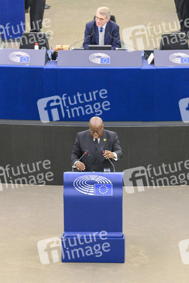 Nana Akufo-Addo spricht vor dem EU-Parlament in Straßburg