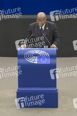 Nana Akufo-Addo spricht vor dem EU-Parlament in Straßburg