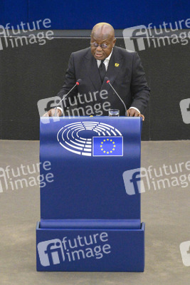 Nana Akufo-Addo spricht vor dem EU-Parlament in Straßburg